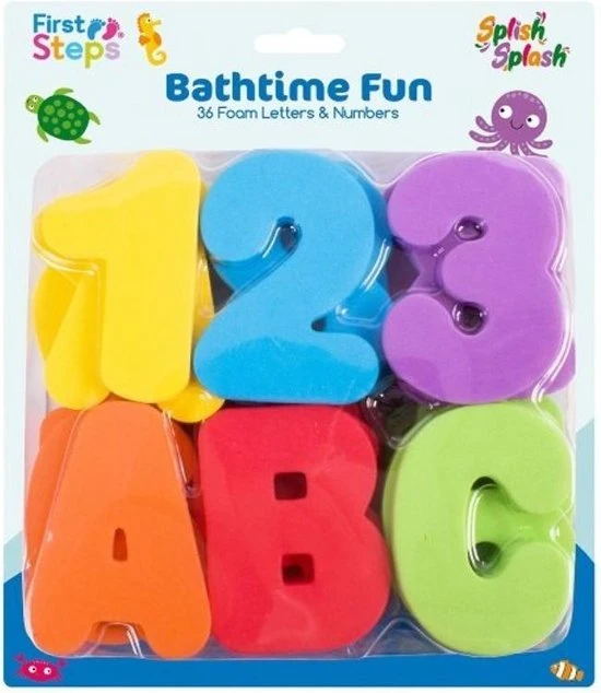 FIRST STEPS - Badspeelgoed Vanaf 3 Jaar - 36 Badspeeltjes - Badletters En Cijfers 4 FIRST STEPS - Badspeelgoed Vanaf 3 Jaar - 36 Badspeeltjes - Badletters En Cijfers - Afbeelding 4