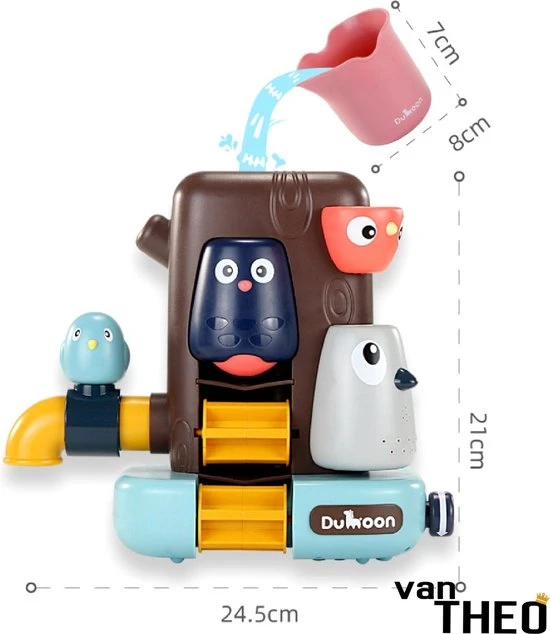 Van Theo® - Badspeelgoed – Vogelhuis – Uil – In Bad – Speelgoed - Vanaf 1 Jaar 2 Van Theo® - Badspeelgoed – Vogelhuis – Uil – In Bad – Speelgoed - Vanaf 1 Jaar - Afbeelding 2