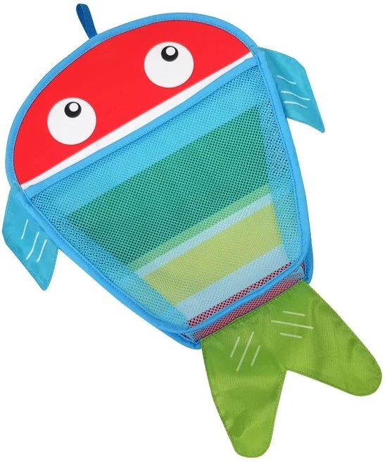 Imaginarium Bad Organizer Vis - Zak Met Gaas En Sterke Zuignap - Tot 12 Kg Badspeelgoed - Inclusief Drie Vissen 2 Imaginarium Bad Organizer Vis - Zak Met Gaas En Sterke Zuignap - Tot 12 Kg Badspeelgoed - Inclusief Drie Vissen - Afbeelding 2