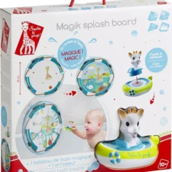 Sophie De Giraf - Badspeelgoed - Magik Splash Bord - Inclusief Badbootje