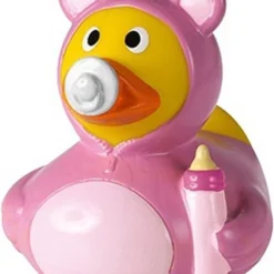 Merkloos Badeendje Roze Hoera Een Meisje Geboren - Kraam Cadeau - Feestartikelen/decoratie