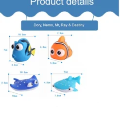 Merkloos Badspeelgoed - Vissen - 4 Stuks - Gebaseerd Op Nemo -Aanbiedingen badspeelgoed Winkel 550x689