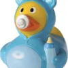 Schmoozies Badeendje Blauw Hoera Een Baby Jongen 8 Cm - Geboorte Deco Artikelen