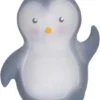 Tikiri: MIJN EERSTE POOLDIERTJE / PINGUÏN 11cm, In Natuurlijk Rubber, Met Belletje, Met Hangkaart, 0+