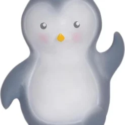 Tikiri: MIJN EERSTE POOLDIERTJE / PINGUÏN 11cm, In Natuurlijk Rubber, Met Belletje, Met Hangkaart, 0+