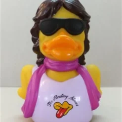 CelebriDucks THE FLOATING STONES Pop Music Rubber Duck MICK JAGGER THE ROLLING STONES 11cm Bekendste Badeendjes Merk Uit De USA