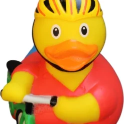 Cycle Gifts Badeend - Fiets - Speelgoed - Bad Speelgoed - Rubberen Eendjes - Baby - Cadeau - Geel