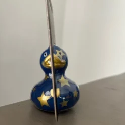 BUD Luxury Mini Duck GOLD STAR MAGIC DUCK - Koningsblauw Badeendje Met Gouden Sterren Van Budduck.com : Werelds Meest Lieve En Gespaarde Badeendmerk Voor Jong En Oud