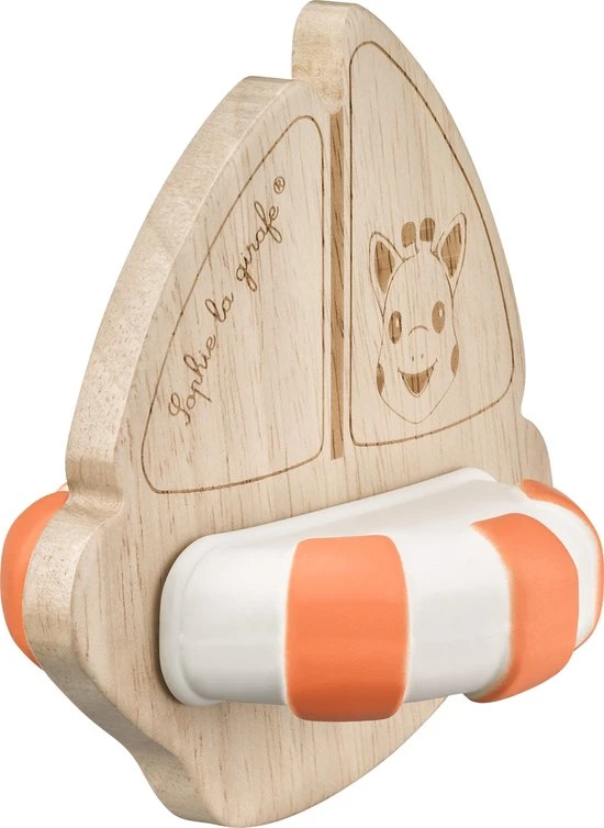 Sophie De Giraf - So Pure - Badbootje - Rubber En Hout 2 Sophie De Giraf - So Pure - Badbootje - Rubber En Hout - Afbeelding 2
