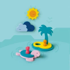 Quutopia Foam Badspeelgoed Badpuzzel Treasure Island Met Schildpad - Cadeau Baby Jongen Meisje 1 Jaar | 2 Jaar | 3 Jaar | 4 Jaar -Aanbiedingen badspeelgoed Winkel 550x761
